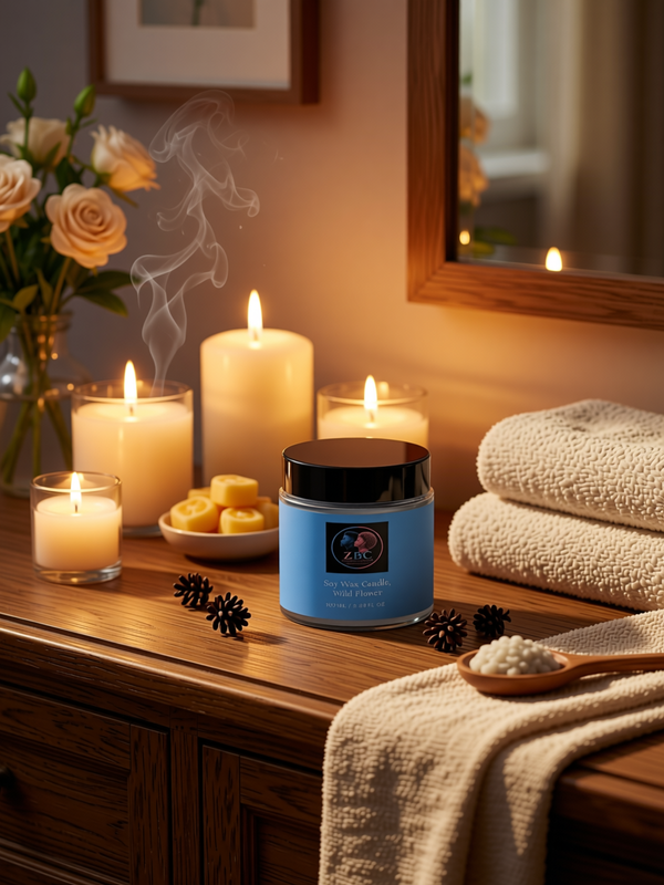 Soy Wax Candle, Wild Flower